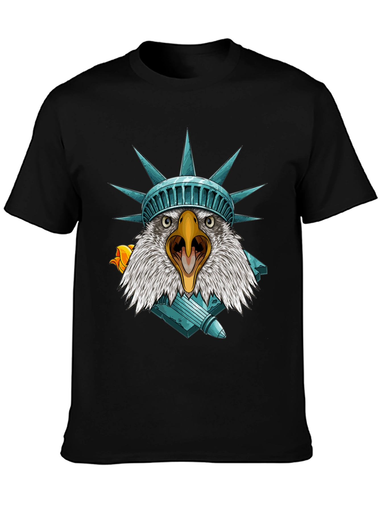 Camiseta Águila Estatua Libertad - Estilo Patriótico