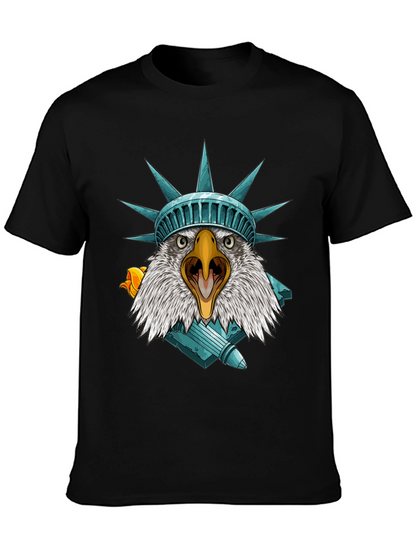 Camiseta Águila Estatua Libertad - Estilo Patriótico