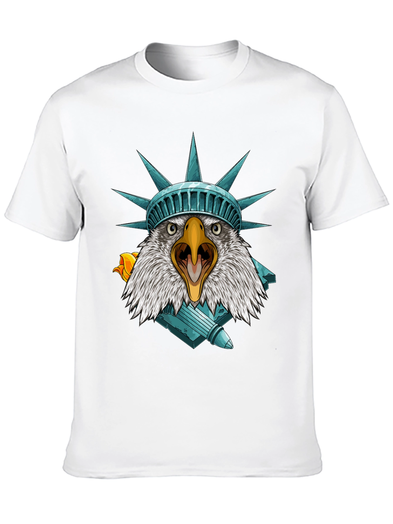 Camiseta Águila Estatua Libertad - Estilo Patriótico