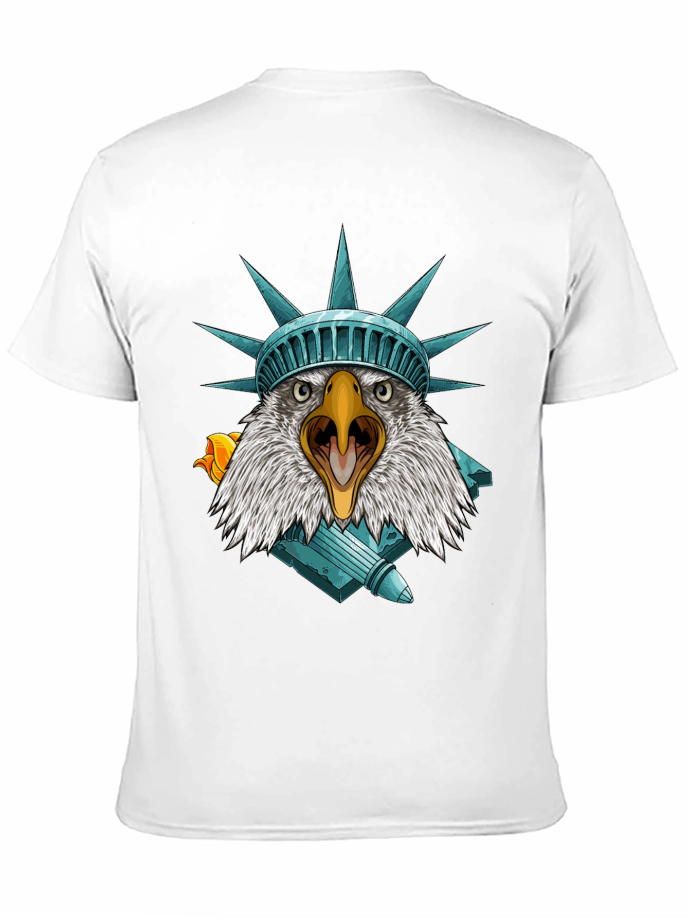 Camiseta Águila Estatua Libertad - Estilo Patriótico