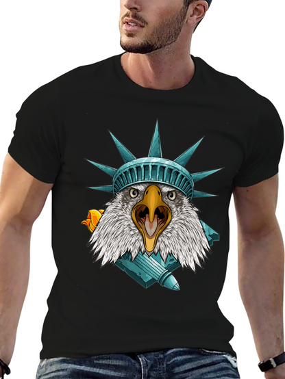 Camiseta Águila Estatua Libertad - Estilo Patriótico