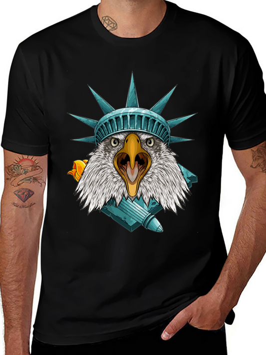 Camiseta Águila Estatua Libertad - Estilo Patriótico