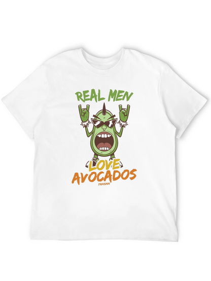 Camiseta Hombre Negra Aguacate Rockero