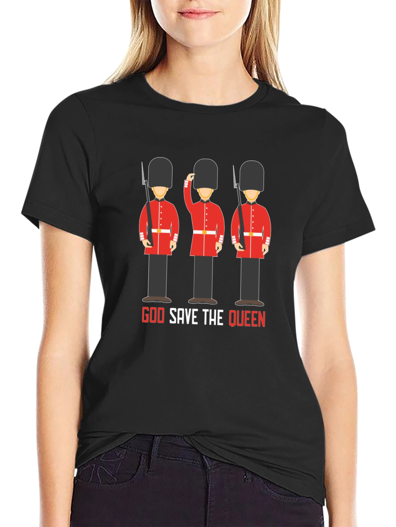 Camiseta Negra God Save the Queen
