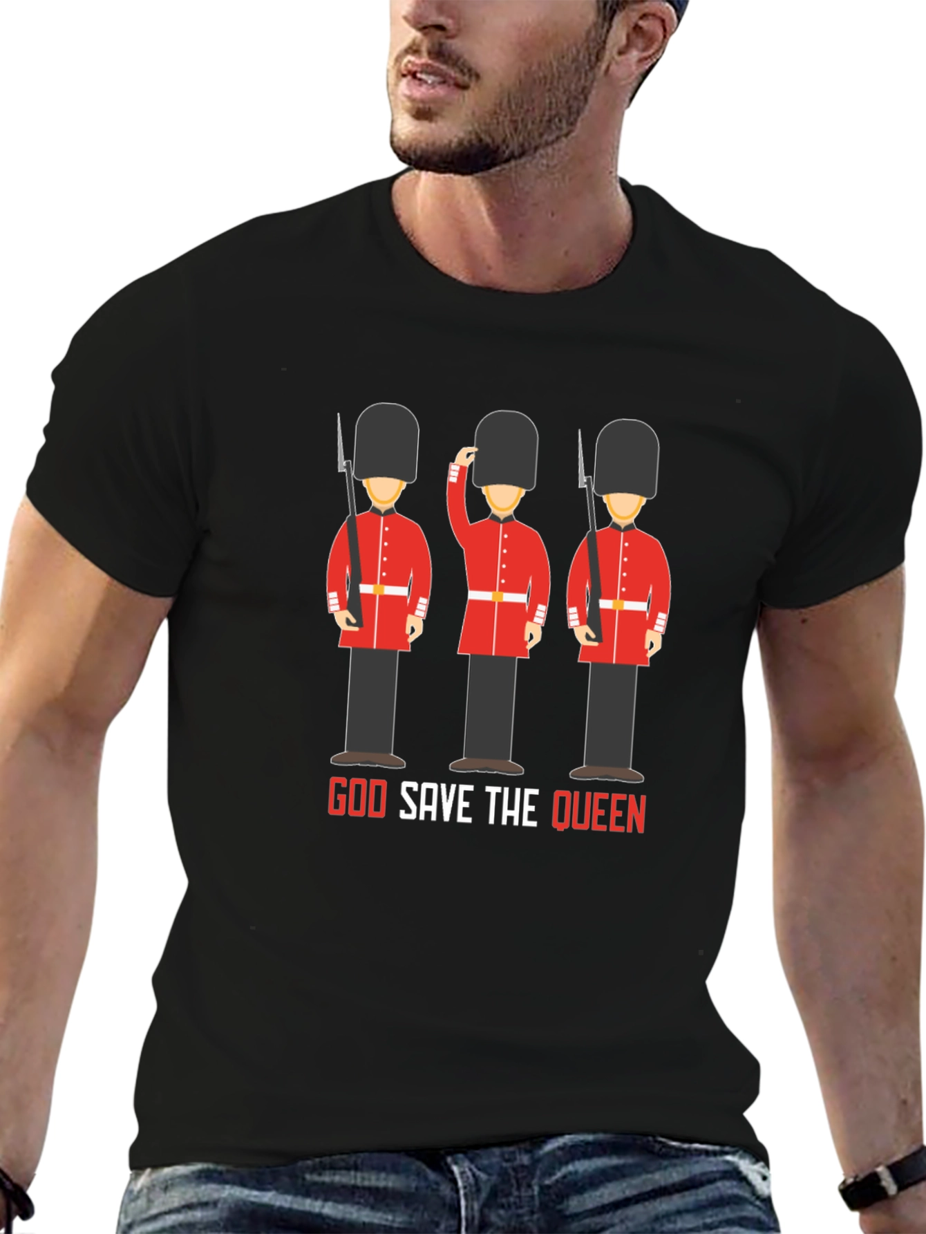 Camiseta Negra God Save the Queen