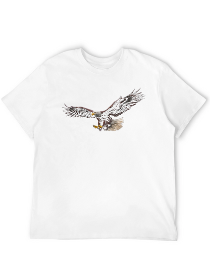 Camiseta Negra con Águila Imponente