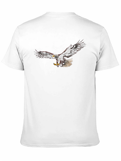 Camiseta Negra con Águila Imponente