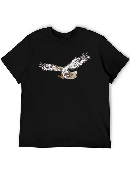 Camiseta Negra con Águila Imponente