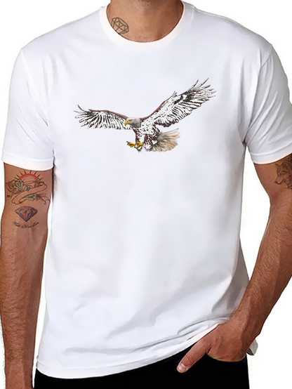 Camiseta Negra con Águila Imponente