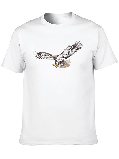 Camiseta Negra con Águila Imponente