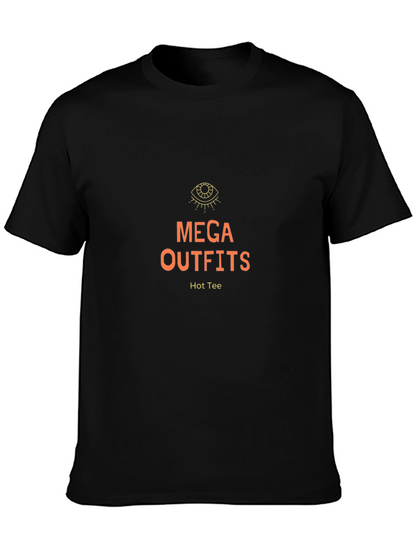 Camiseta Negra Mega Outfits - Diseño Moderno