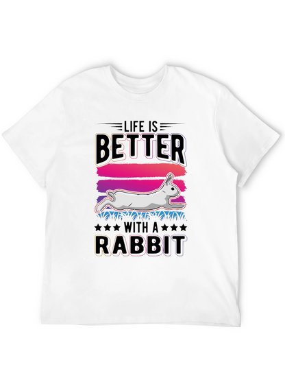 Camiseta La Vida es Mejor con un Conejo