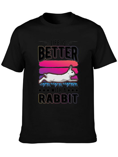 Camiseta La Vida es Mejor con un Conejo