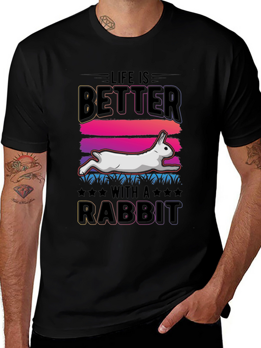 Camiseta La Vida es Mejor con un Conejo