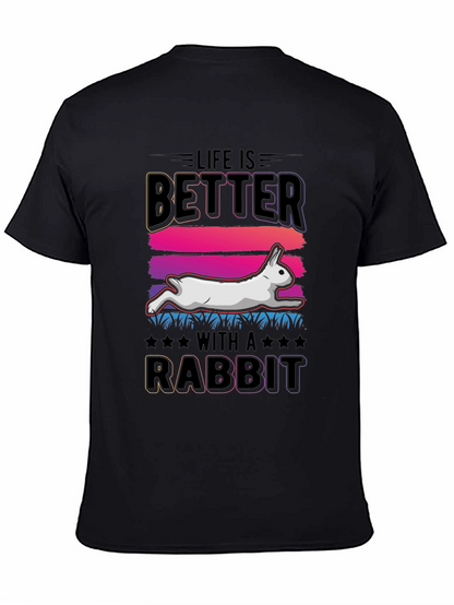 Camiseta La Vida es Mejor con un Conejo