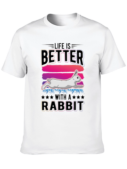 Camiseta La Vida es Mejor con un Conejo
