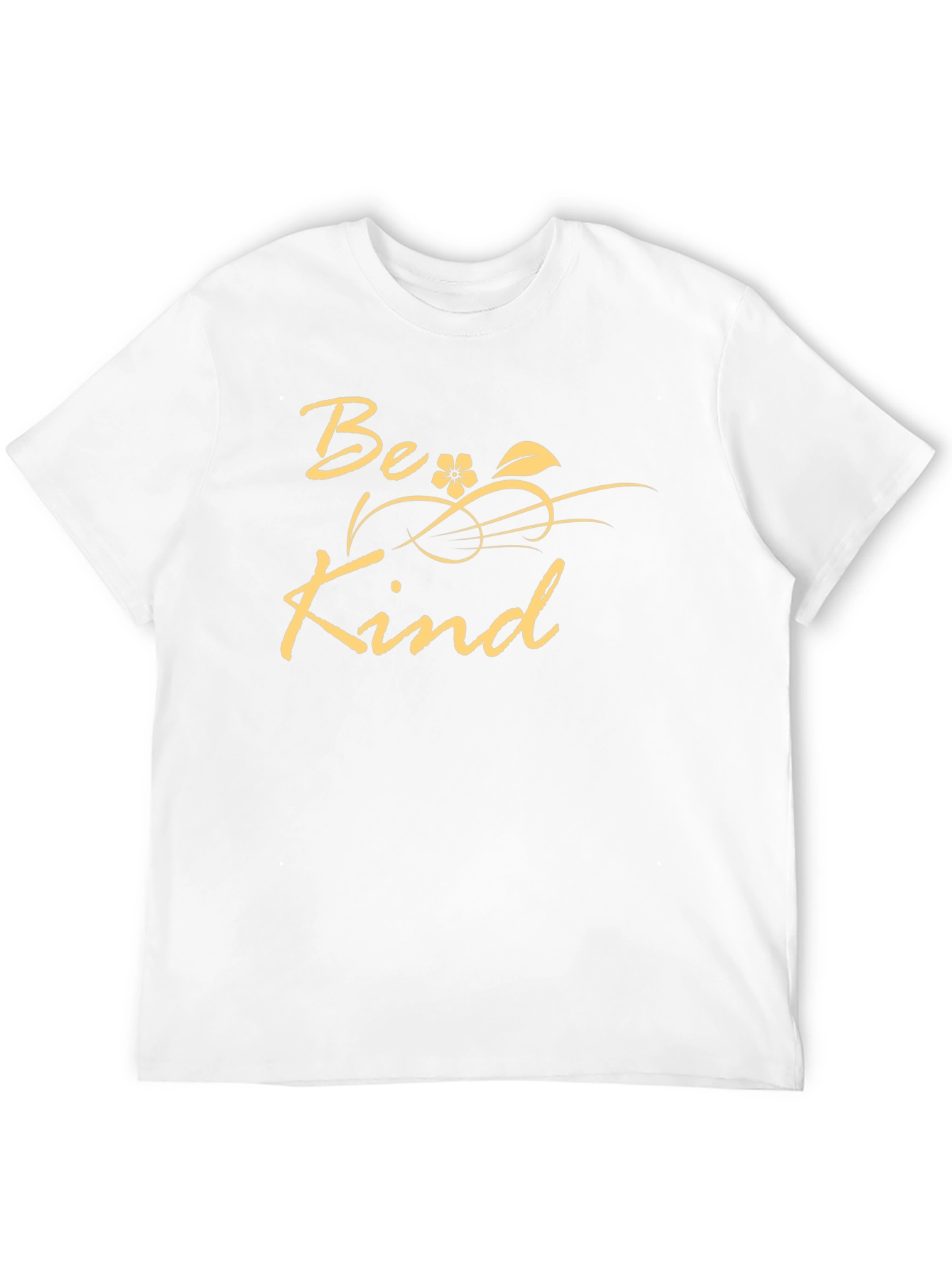 Camiseta Negra Be Kind - Diseño Floral