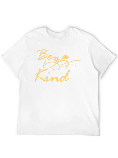 Camiseta Negra Be Kind - Diseño Floral