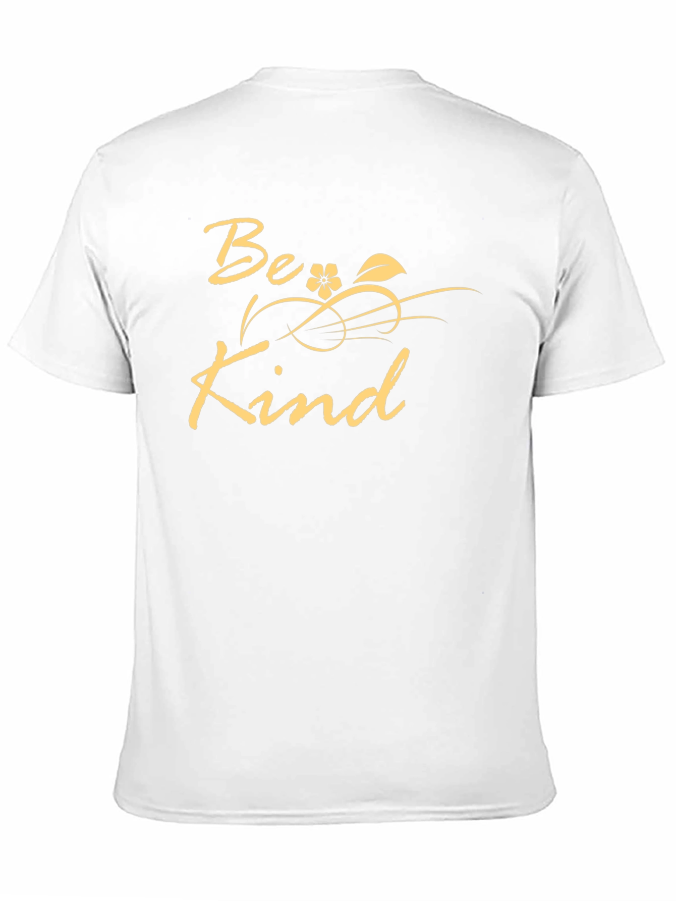 Camiseta Negra Be Kind - Diseño Floral