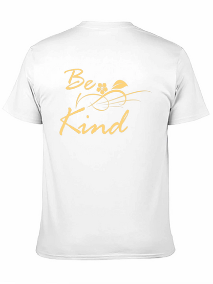 Camiseta Negra Be Kind - Diseño Floral