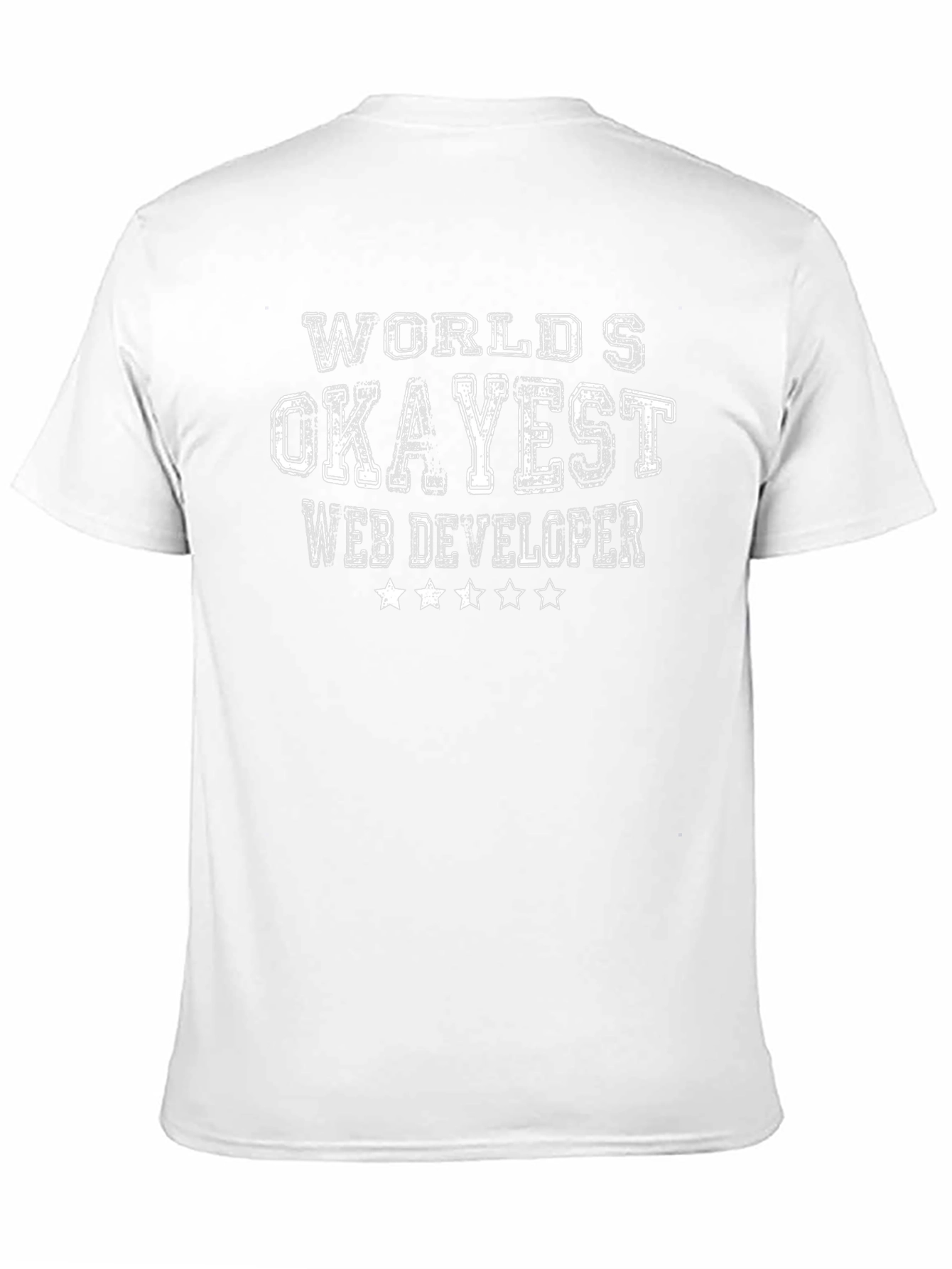 Camiseta Negra: Desarrollador Web Okayest del Mundo