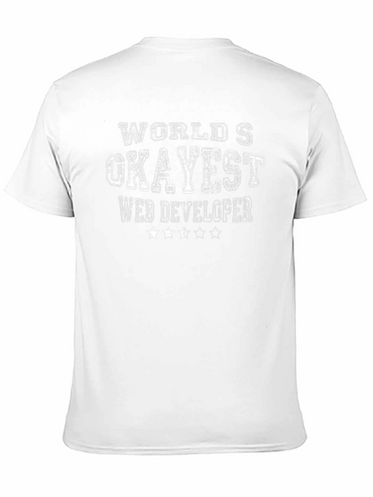 Camiseta Negra: Desarrollador Web Okayest del Mundo