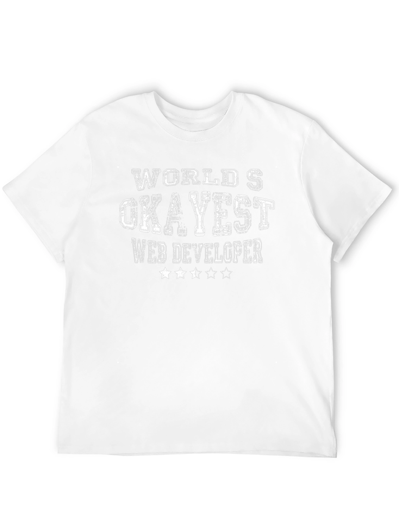 Camiseta Negra: Desarrollador Web Okayest del Mundo