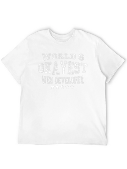 Camiseta Negra: Desarrollador Web Okayest del Mundo