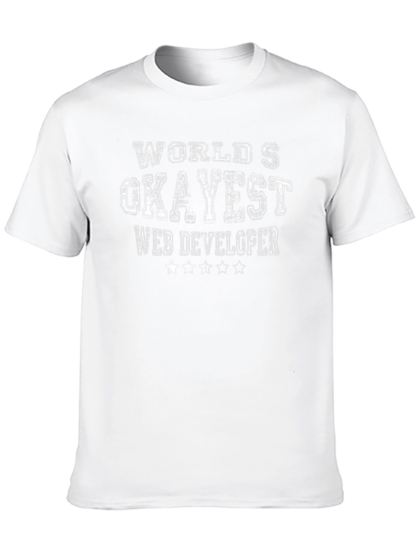 Camiseta Negra: Desarrollador Web Okayest del Mundo