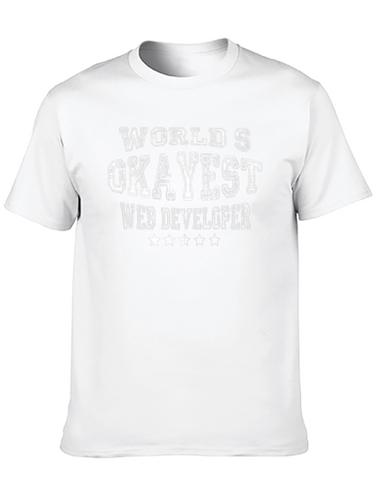 Camiseta Negra: Desarrollador Web Okayest del Mundo