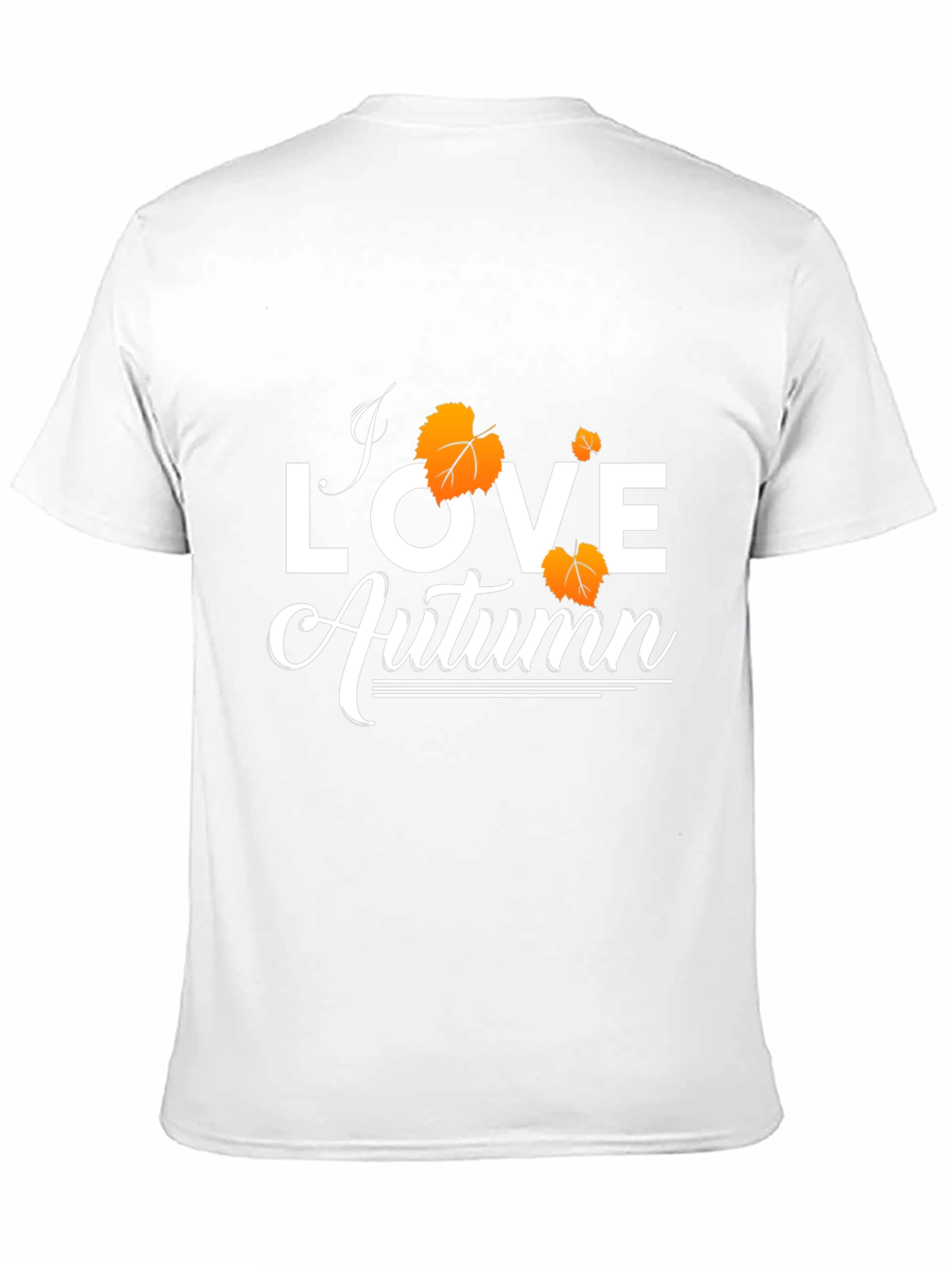 Camiseta Negra Amo el Otoño para Hombre