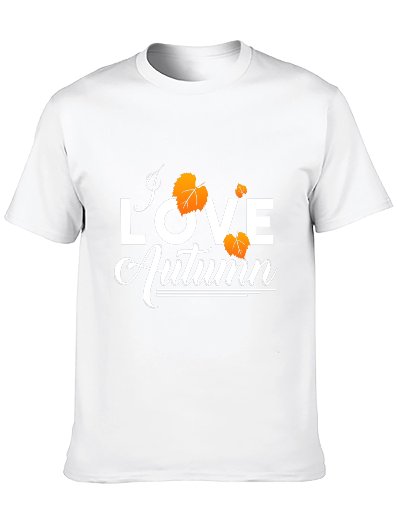 Camiseta Negra Amo el Otoño para Hombre