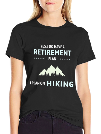 Camiseta Negra Plan de Retiro Senderismo