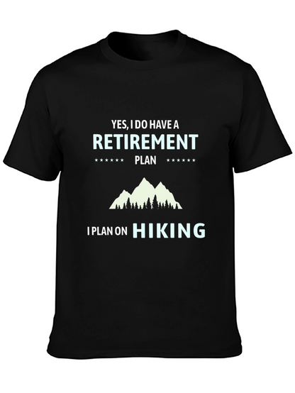 Camiseta Negra Plan de Retiro Senderismo