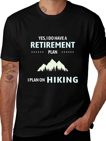 Camiseta Negra Plan de Retiro Senderismo