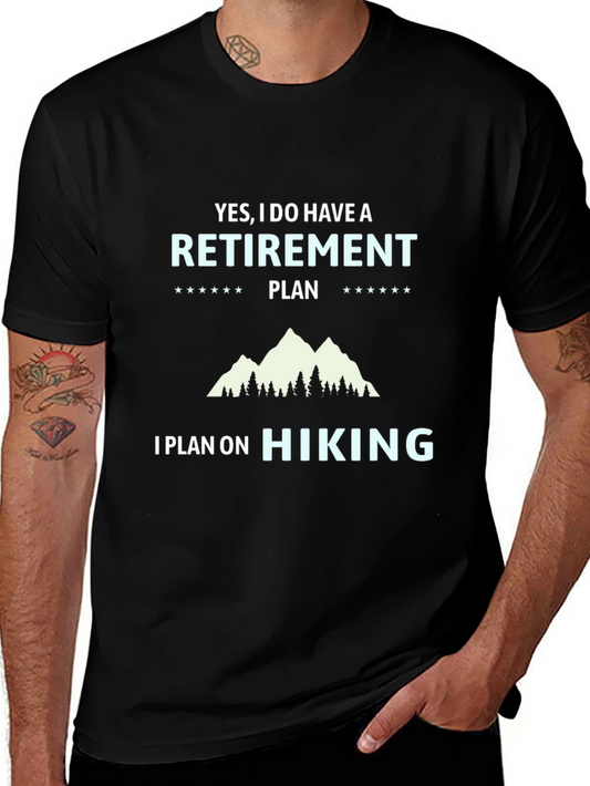 Camiseta Negra Plan de Retiro Senderismo