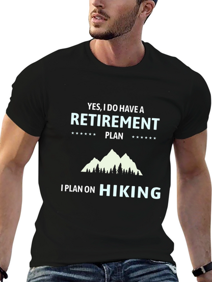 Camiseta Negra Plan de Retiro Senderismo