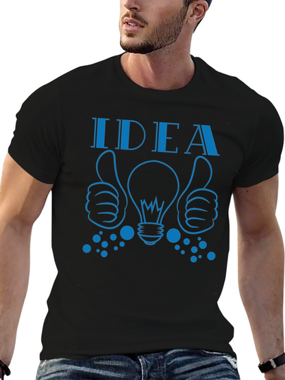 Camiseta Negra Idea Creativa y Original