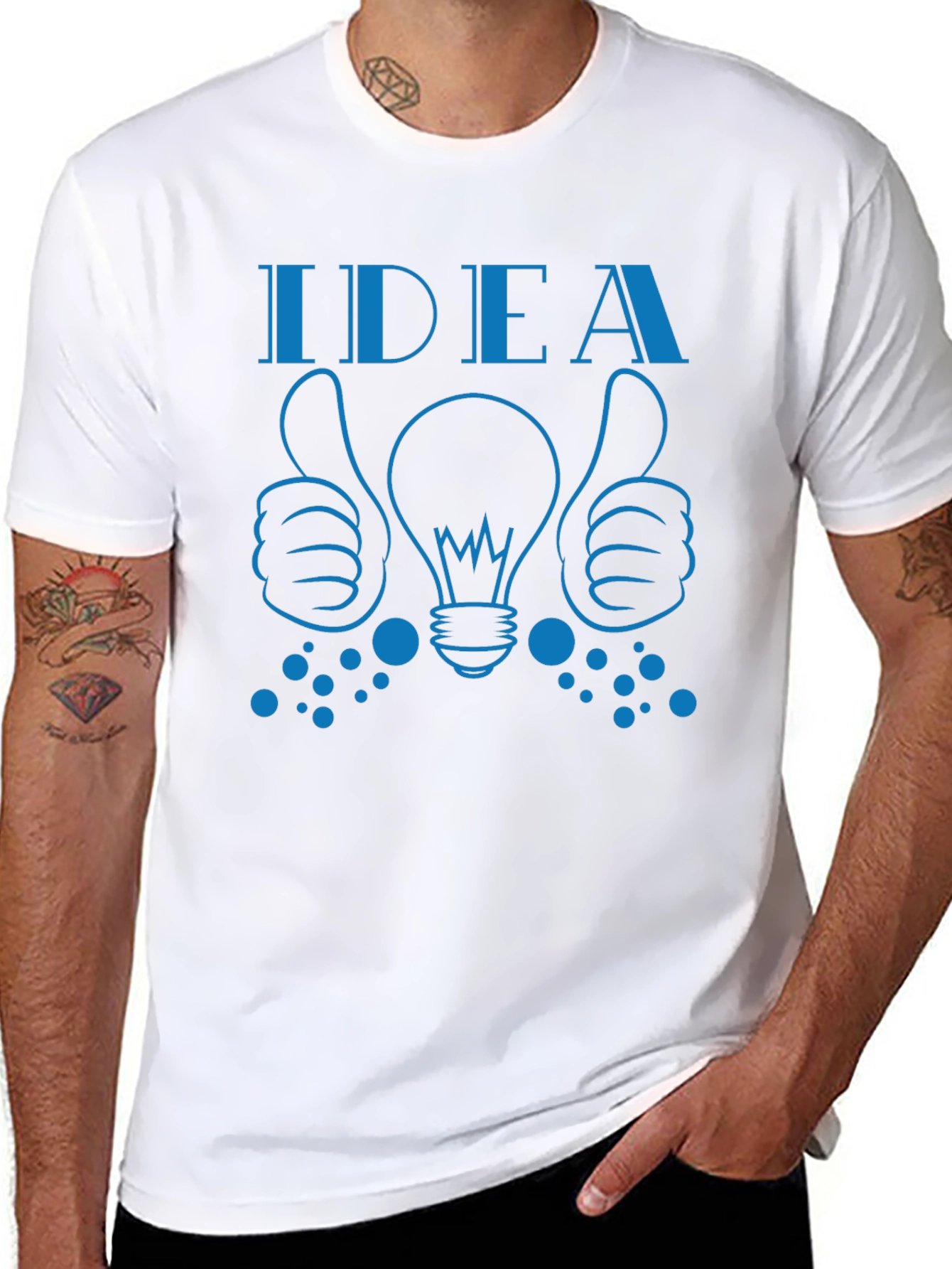 Camiseta Negra Idea Creativa y Original