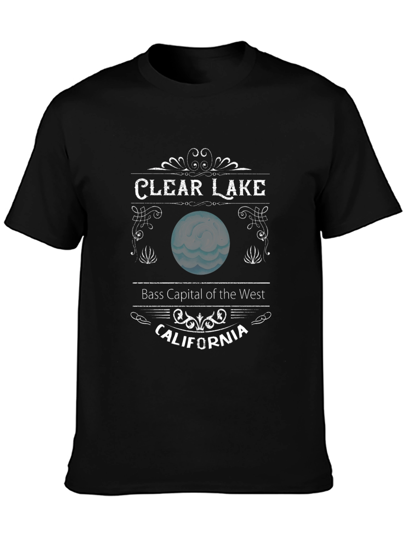 Camiseta Negra Clear Lake California
