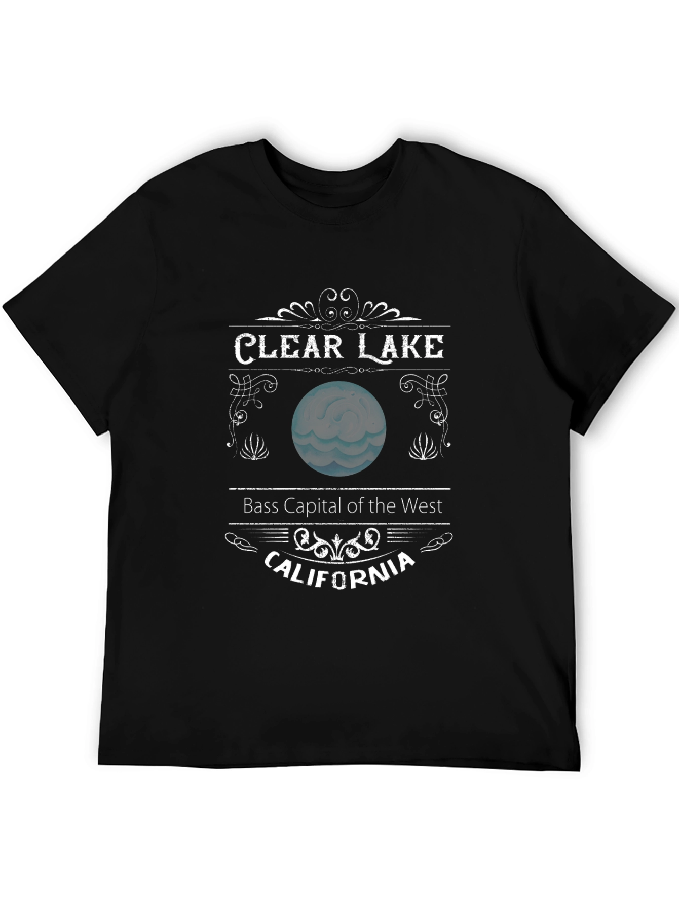 Camiseta Negra Clear Lake California