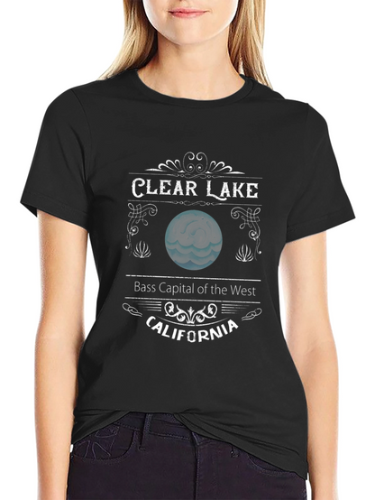 Camiseta Negra Clear Lake California