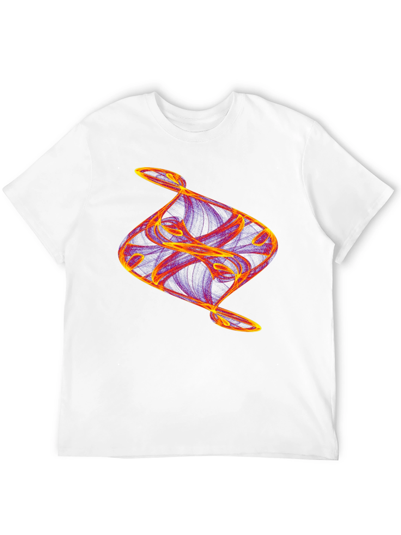 Camiseta Negra con Diseño Abstracto Llamativo