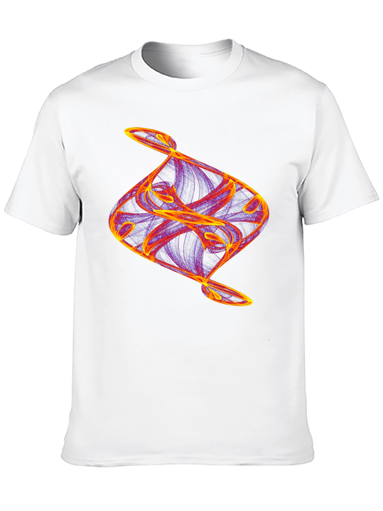 Camiseta Negra con Diseño Abstracto Llamativo