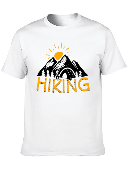 Camiseta Hombre Negra Diseño Senderismo Montaña