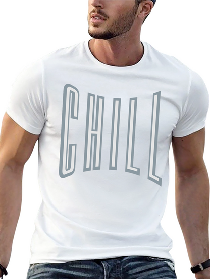 Camiseta Negra Casual - Diseño Chill Moderno