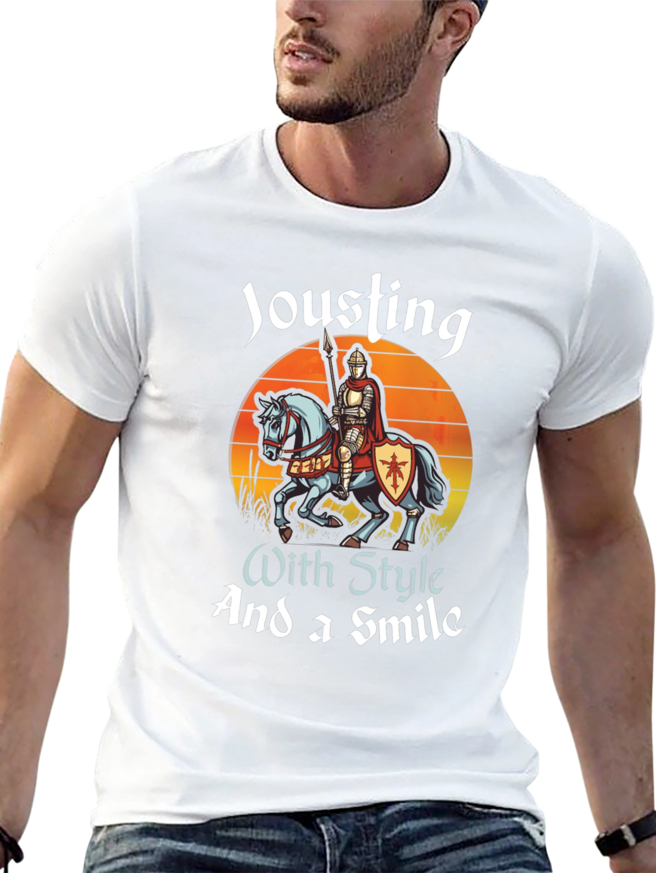 Camiseta Negra: Justas con Estilo y una Sonrisa