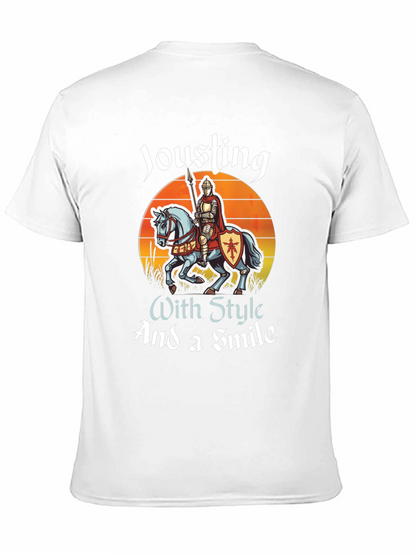 Camiseta Negra: Justas con Estilo y una Sonrisa