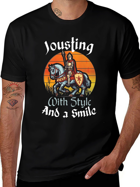 Camiseta Negra: Justas con Estilo y una Sonrisa