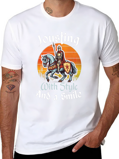 Camiseta Negra: Justas con Estilo y una Sonrisa